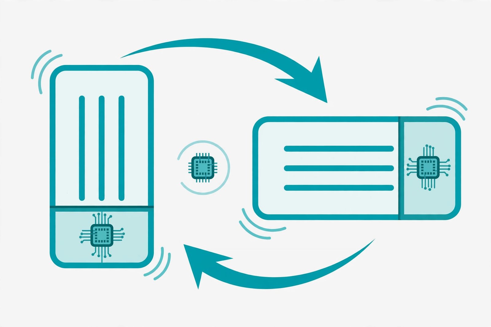 Accelerometer sensor diagram explaining why android screen rotation not working happens