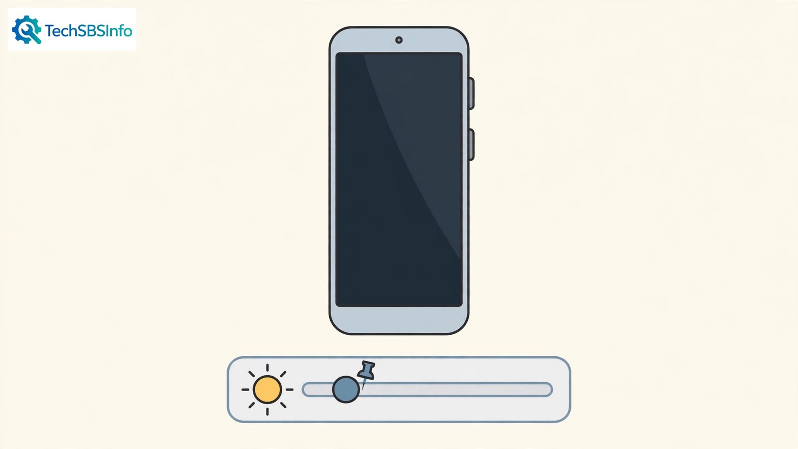 A phone with a stuck brightness slider and a dim screen — android auto brightness not working fix guide