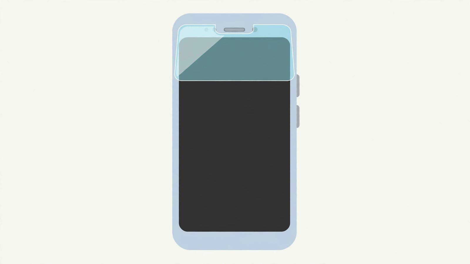 A screen protector covering the phone's sensor area — android auto brightness not working fix guide
