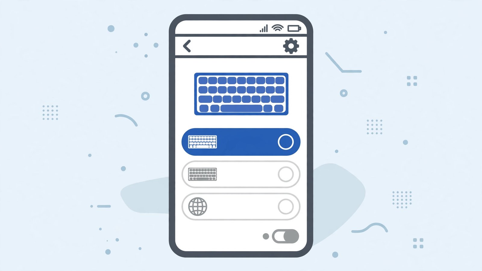 Android settings with the default keyboard selection — android autocorrect not working fix guide