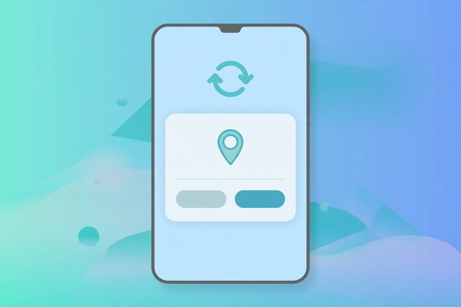 App location permission dialog with Allow and Deny options and a reset arrow, related to android location permission keeps resetting