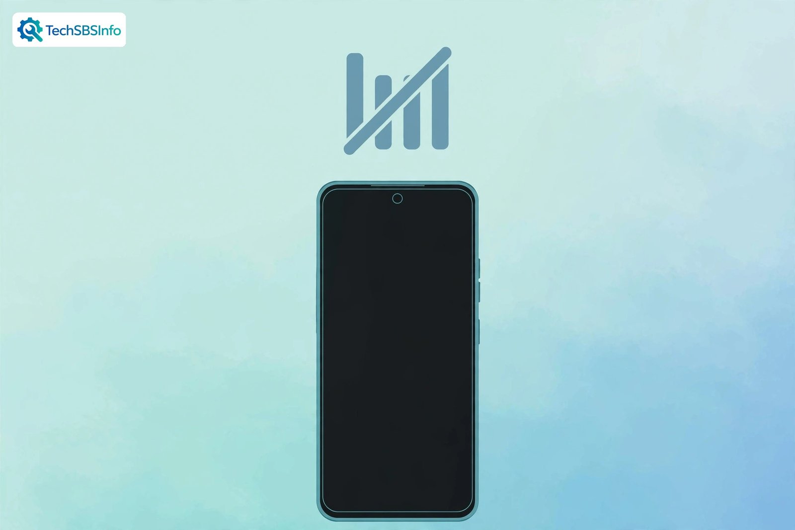 Phone with disconnected signal icon illustrating android mobile data not working