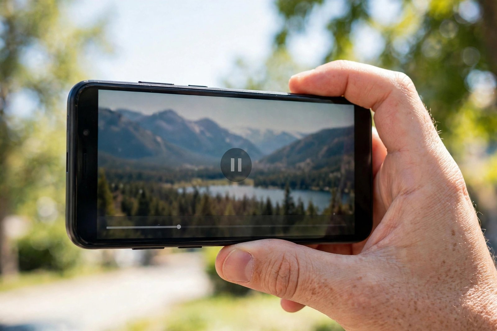 Phone held sideways in landscape view after fixing android screen rotation not working