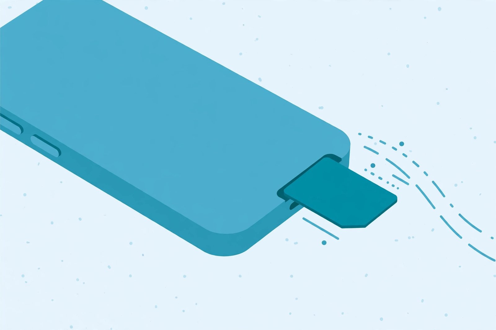 SIM card being inserted into a phone for fixing android mobile data not working