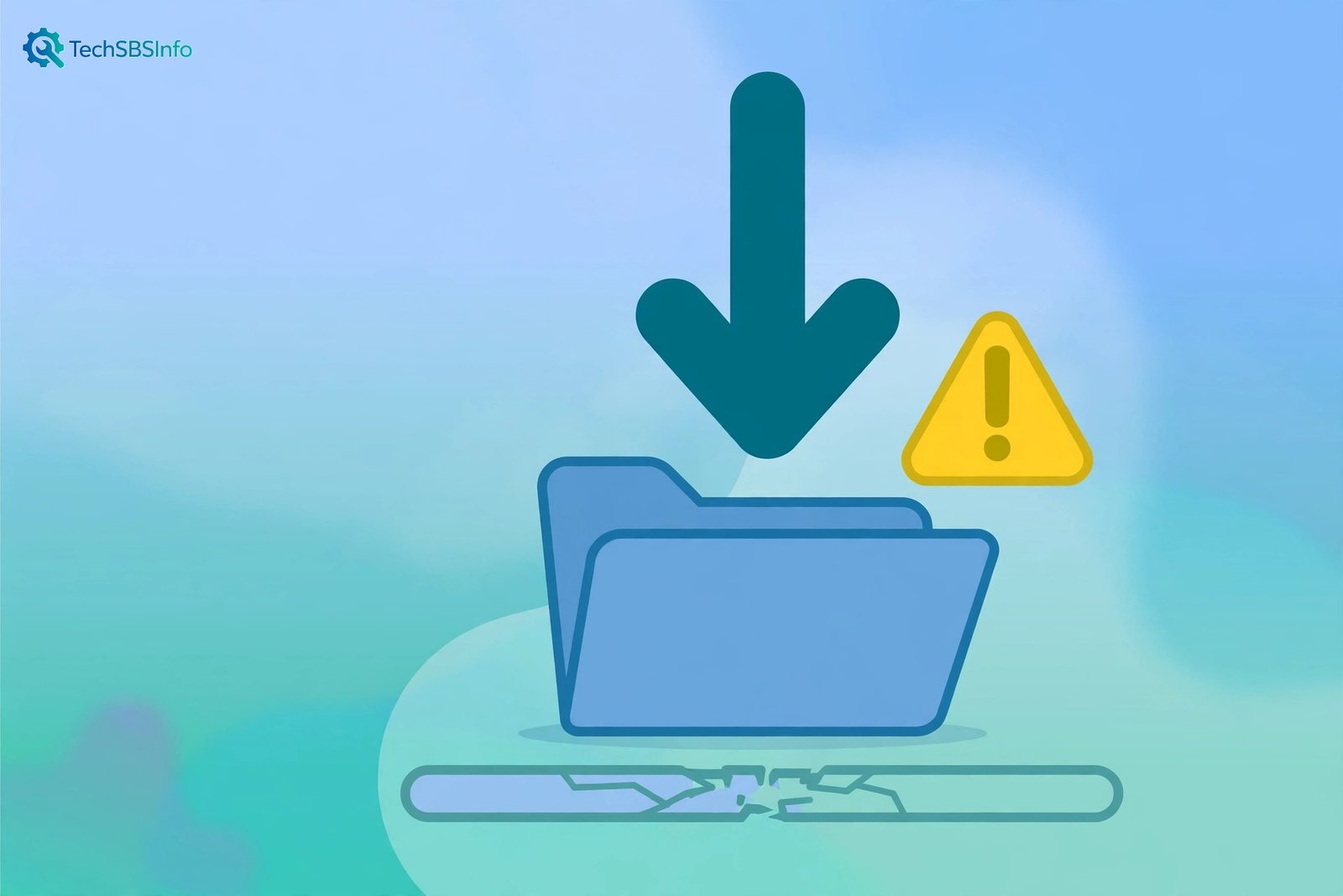 Illustration of a blocked download, the classic sign of chrome downloads not working