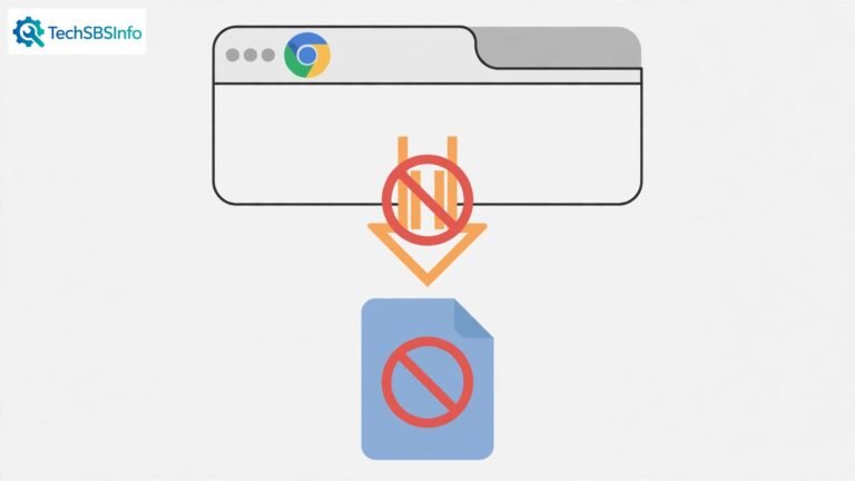Chrome with a blocked download arrow over a file icon — chrome not detecting external downloads fix guide