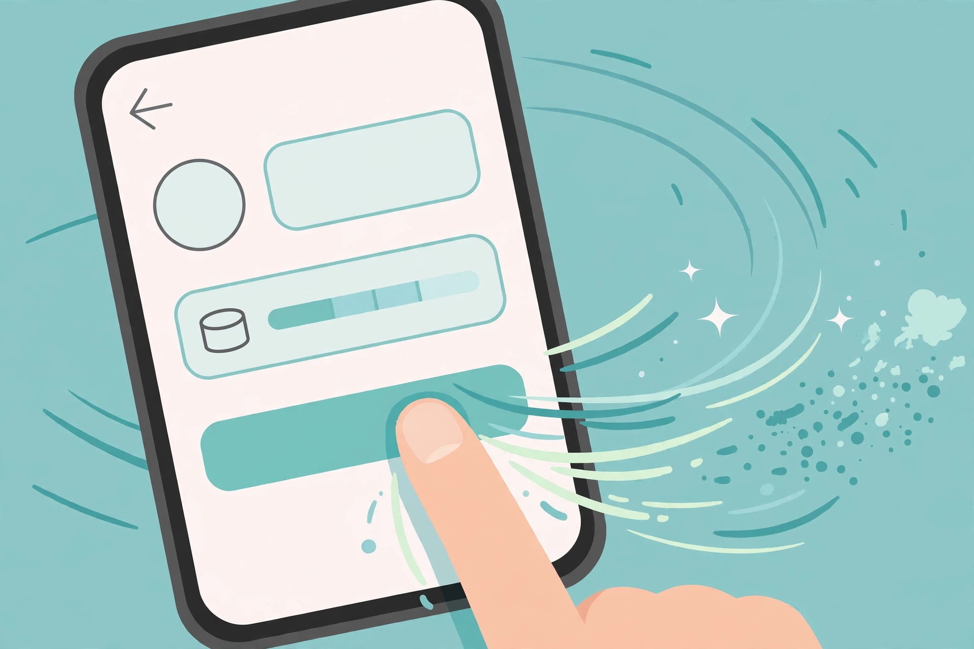 Android storage full but nothing stored — clearing cached app data on Android