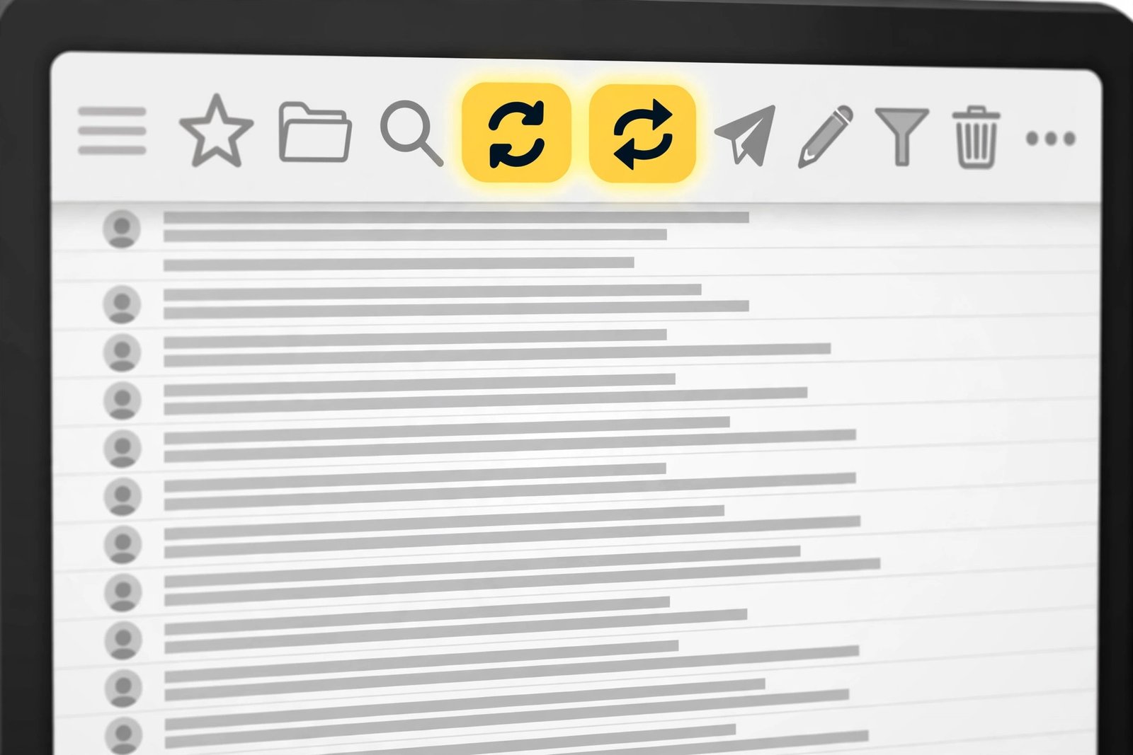 Send and receive button being used to fix outlook not receiving emails sync issues