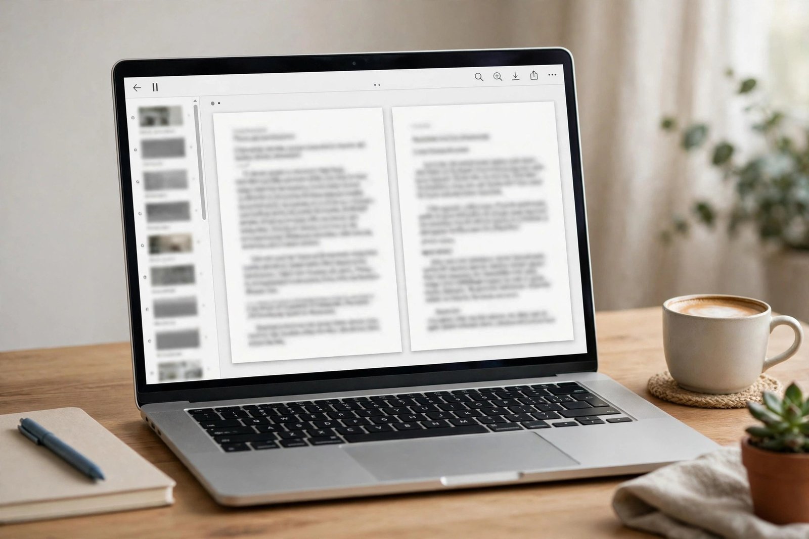 An open PDF document in an alternative reader on screen, a reliable workaround for pdf file not opening in windows