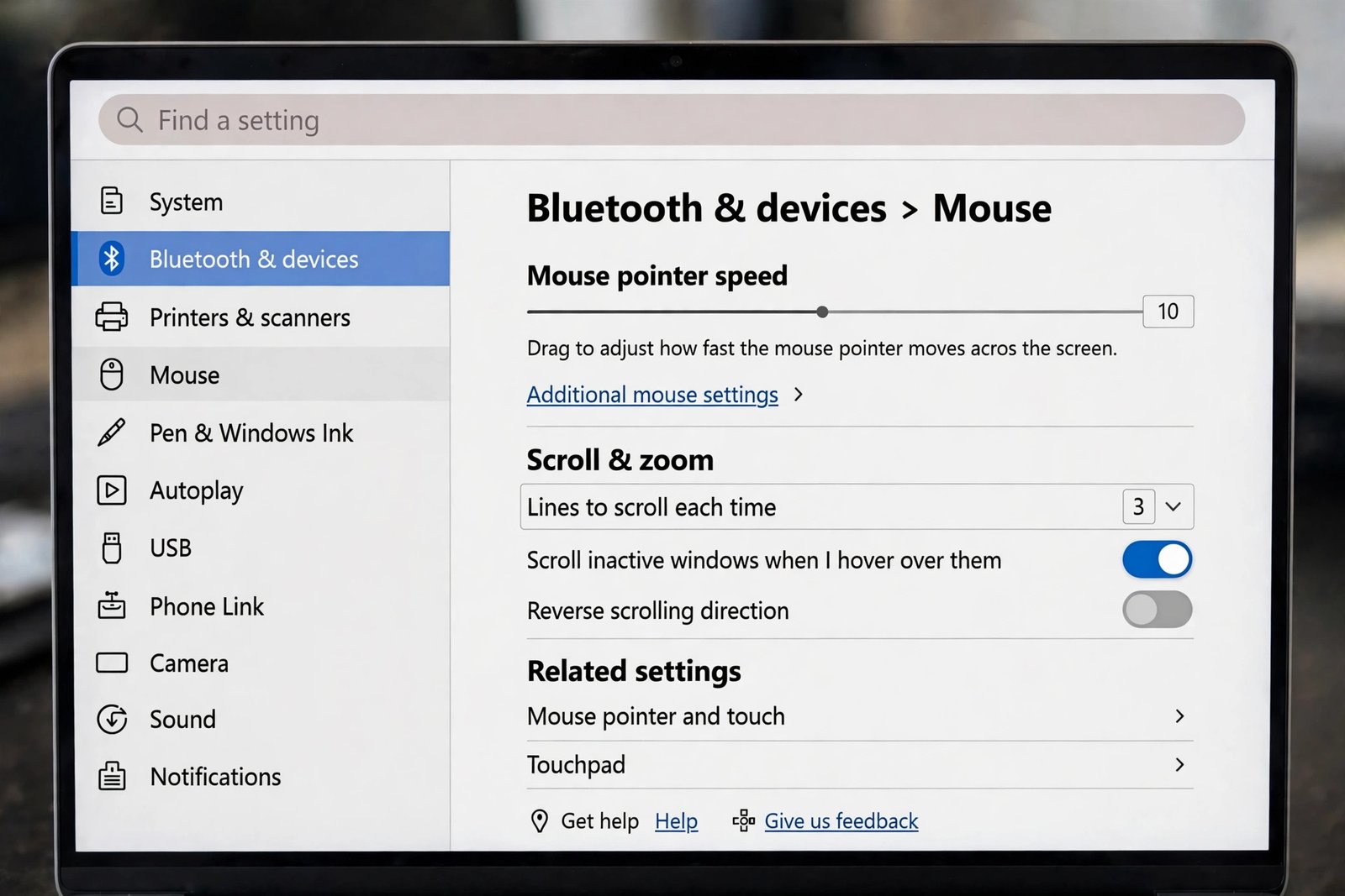 Windows 11 mouse pointer options settings used to fix windows 11 mouse lagging