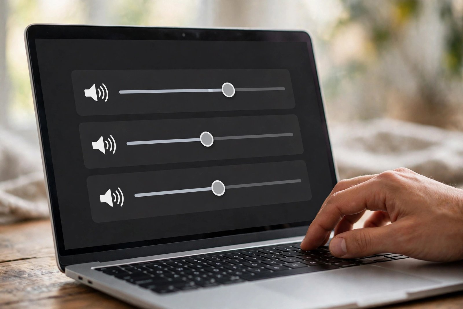 Checking the Windows volume mixer when zoom audio not working on pc but other apps have sound